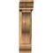 Ekena Millwork Funston Traditional Smooth Bracket w/ Offset Brace, Western Red Cedar, 5 1/2"W x 18"D x 22"H BKT0604X18X22FST01SWR - alternate 3